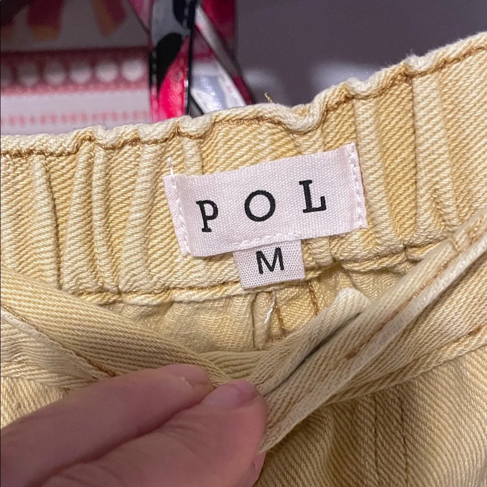 POL YELLOW Distressed baggy pants - Picture 2 of 14